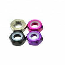 M6 M10 Anodized Colorful Aluminum Hex Nylon Lock Nut DIN985